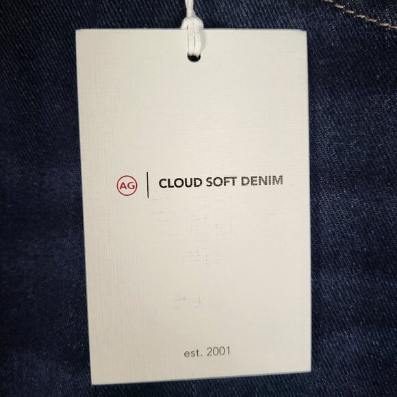 AG Adriano Goldschmied Tellis Modern Slim Stretch Dark Wash Jeans Sz 38× 34 NWT - Picture 3 of 7